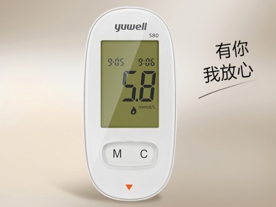 魚躍(YUWELL)  家用智能免調(diào)碼血糖儀580   帶100條試紙圖2