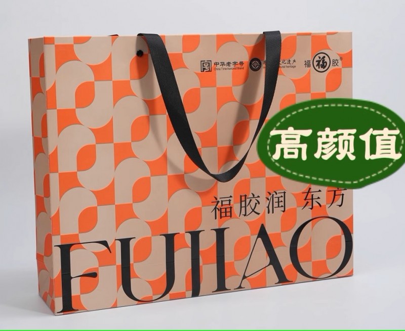 福牌阿膠糕 即食手工阿膠東阿原產(chǎn)固元糕200g官方正品禮盒送禮長輩圖2